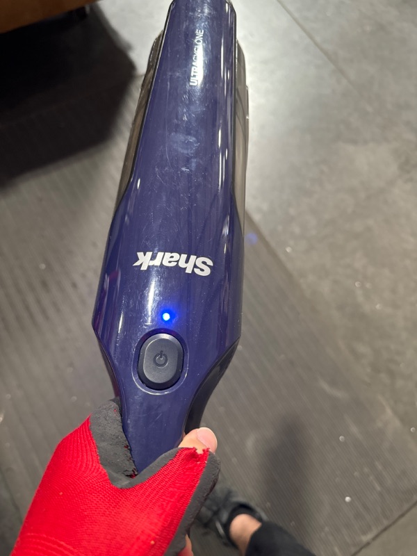Photo 4 of ***USED AND DIRTY*** Shark CH964AMZ 2-in-1 Cordless & Handheld Vacuum Ultracyclone System, Ultra-Lightweight and Portable for Car and Home, Blue Blue .52 Quart Dust Cup
