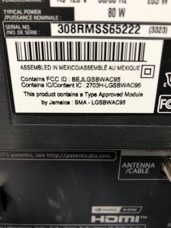 Photo 3 of *MINOR DAMAGE ON BACK, SEE NOTES* LG C3 Series 48-Inch Class OLED evo Smart TV OLED48C3PUA, 2023 - AI-Powered 4K, Alexa Built-in 48 inch TV Only