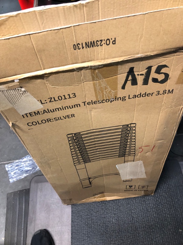 Photo 1 of (12.5Ft/3.8M) Telescoping Aluminum Ladder