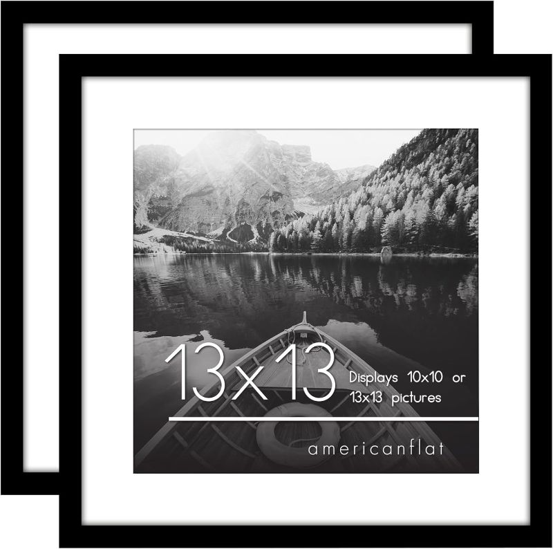 Photo 1 of  13x13 Picture Frame in Black - Set of 2