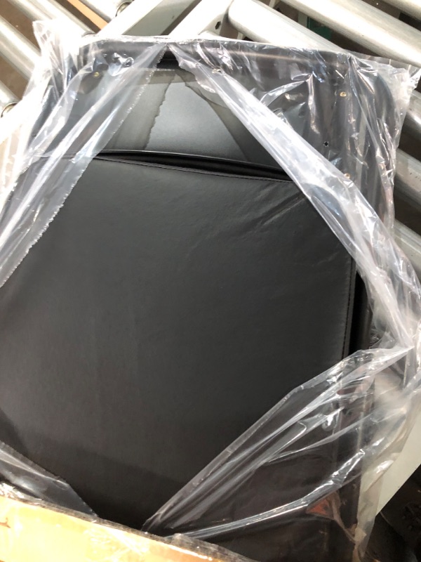 Photo 1 of KAIHAOWIN Folding Chair with Ultra Thick Padded Seat Foldable Chair Indoor Comfortable Metal Chairs with Soft Cushion Black Black X 1