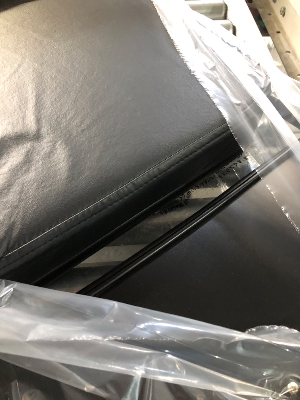 Photo 1 of KAIHAOWIN Folding Chair with Ultra Thick Padded Seat Foldable Chair Indoor Comfortable Metal Chairs with Soft Cushion Black Black X 1