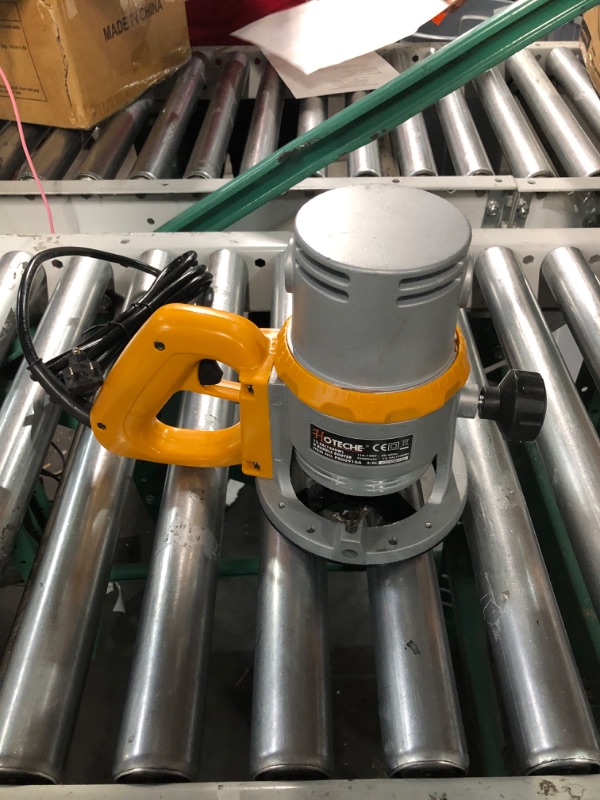 Photo 1 of Hoteche Wood Router 12.5Amp Power Router for woodworking Fixed Base Routing Machine with 1/4", 1/2" and 12mm Collet
