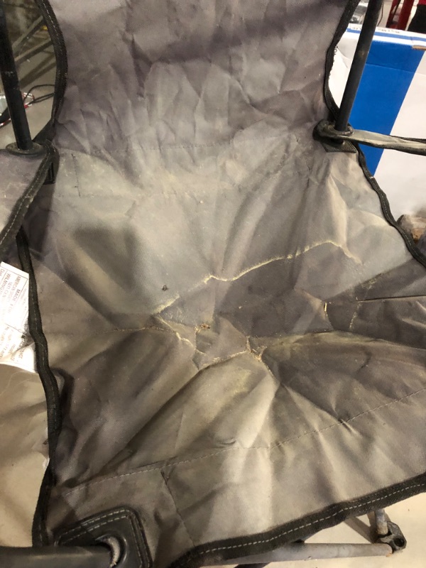 Photo 2 of ***MINOR DAMAGE*USED*DIRTY*SUN DAMAGE/RUST***
DICKS FOLDING ARMCHAIR Portable Camping Chair Black