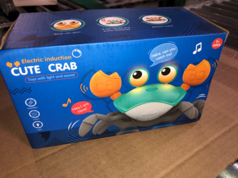 Photo 2 of Baby Toys Infant Crawling Crab---- Blue