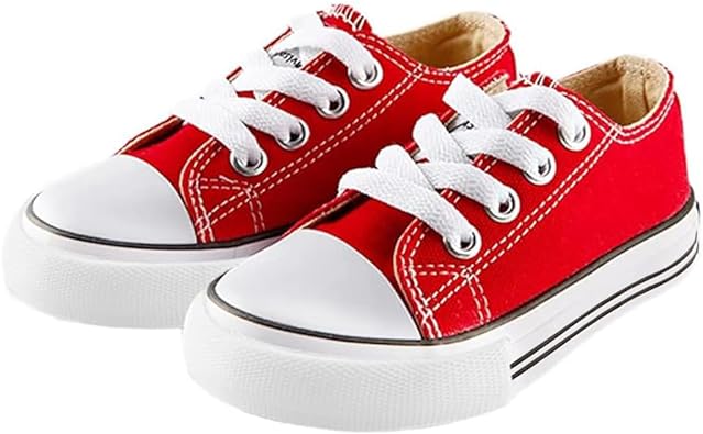 Photo 1 of SIZE 1
Boys and Girl Low Top Canvas Kids Lace up Sneakers