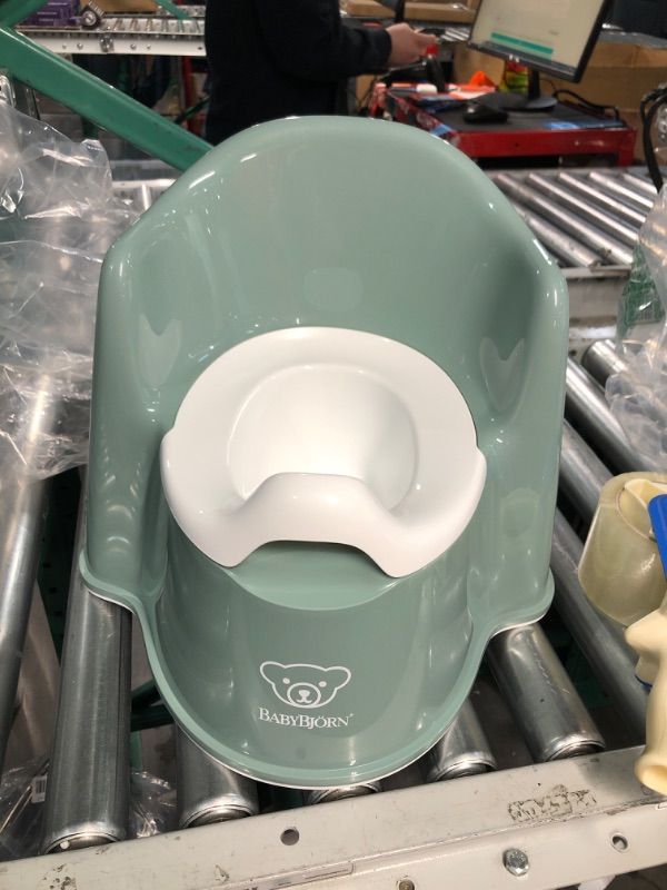 Photo 1 of **SEE NOTES
BabyBjörn Potty Chair, Deep Green/White