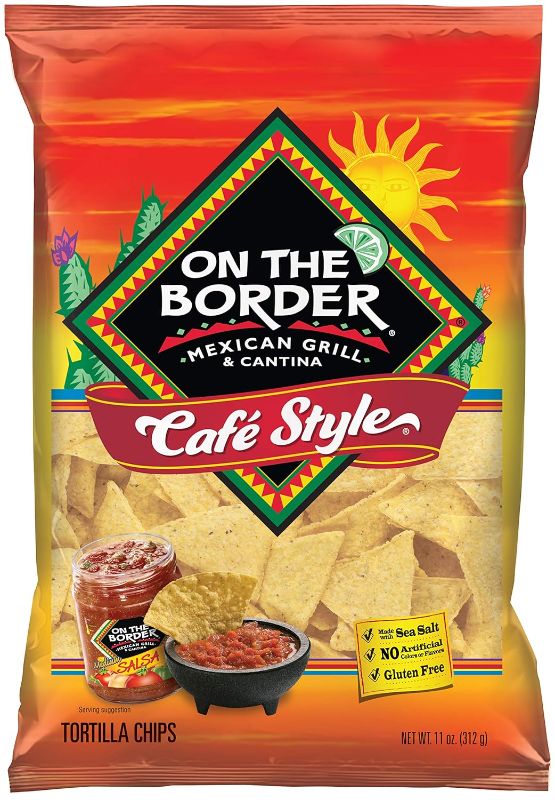 Photo 1 of **SEE PICS/NON-REFUNDABLE**
On The Border Cafe Style Tortilla Chips, 11 Ounce (Pack of 3)
