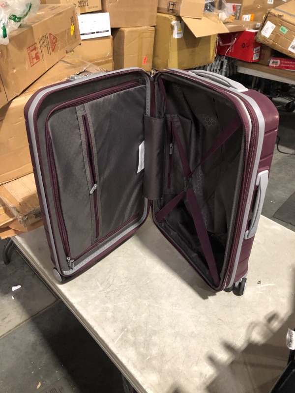 Photo 3 of ***USED - DIRTY - SCUFFED AND SCRAPED - NO PACKAGING - DEFAULT CODE IS 0-0-0***
Samsonite Freeform Hardside Expandable with Double Spinner Wheels, Carry-On 21-Inch, Merlot