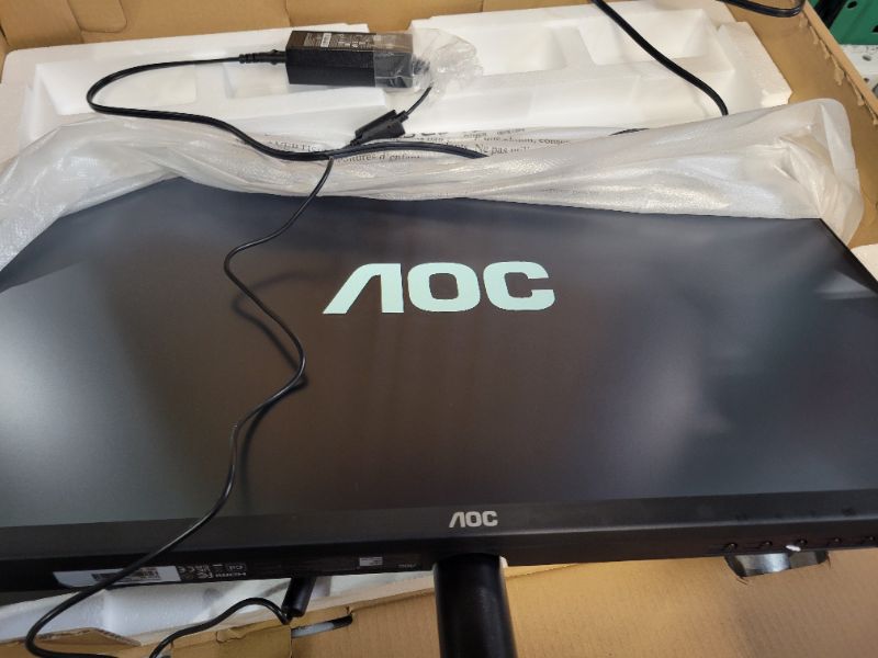 Photo 3 of **SEE NOTES**
AOC 27B2H2 27” Frameless IPS Monitor, FHD 1920x1080, 100Hz, 101% sRGB, for Home and Office, HDMI and VGA Input, Low Blue Mode, VESA Compatible,Black 27" FHD | 100Hz with VESA mounting