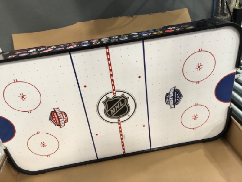 Photo 2 of ***USED - MISSING PARTS - SEE COMMENTS**
EastPoint Sports Air Hockey Table Top Indoor Games and Pucks & Pushers Air Hockey Accessories 36" Tabletop Hockey with Scoreboard