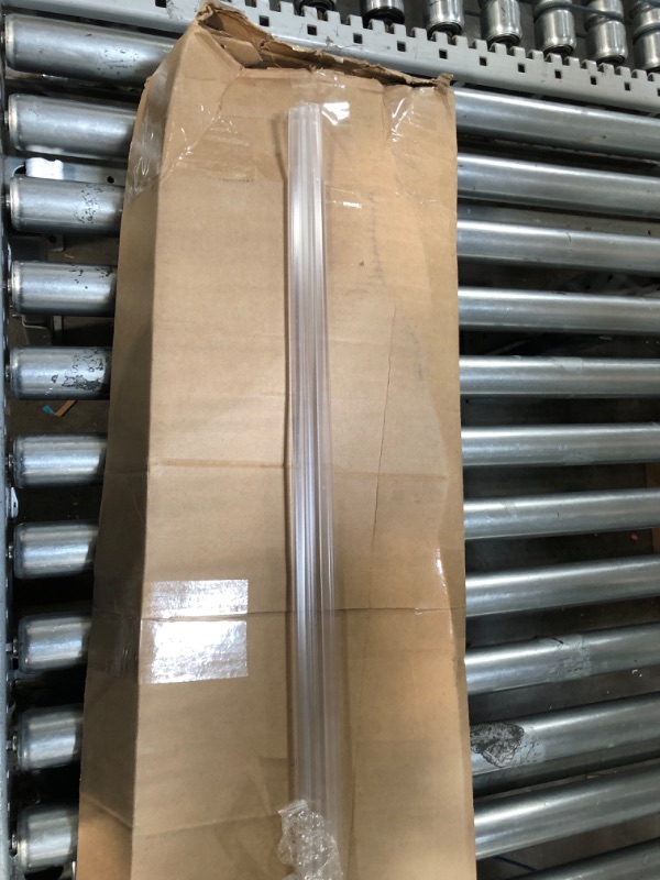 Photo 1 of 2-Pack Butecare Frameless Shower Door Side Seal Strip for 3/8" Glass, Vertical Polycarbonate H-Jamb 180 Degree 78" Long 3/8'' H-Type