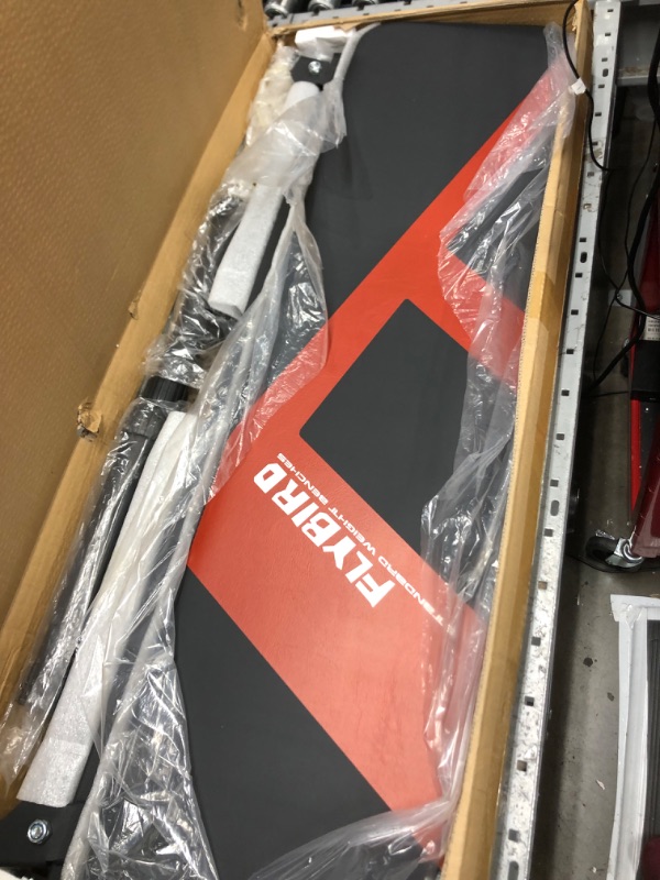 Photo 1 of ***USED - LIKELY MISSING PARTS***
FLYBIRD Flat Bench, Foldable Flat Weight Bench Easy Assembly for Strength Training Bench Press, 600/1000 LBS 2 Versions A-Red