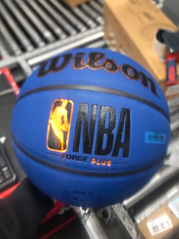 Photo 2 of WILSON NBA Forge Series Indoor/Outdoor Basketball - Forge Plus, Deep Navy, Size 7-29.5"