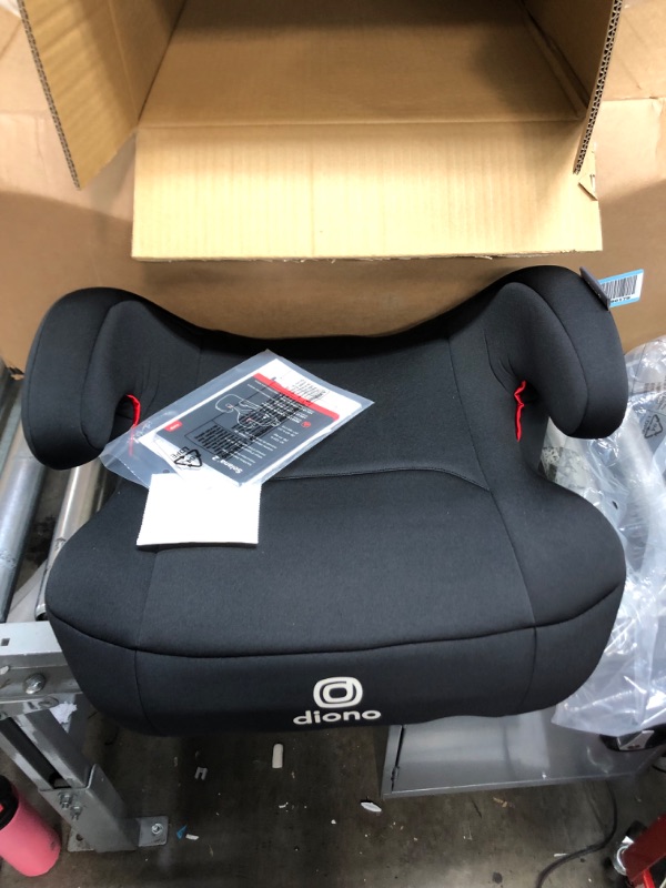 Photo 2 of Diono Solana 2 No Latch, XL Lightweight Backless Belt-Positioning Booster Car Seat, 8 Years 1 Booster Seat, Black NEW! Vehicle Belt Connect Single Black