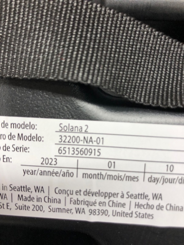 Photo 4 of Diono Solana 2 No Latch, XL Lightweight Backless Belt-Positioning Booster Car Seat, 8 Years 1 Booster Seat, Black NEW! Vehicle Belt Connect Single Black