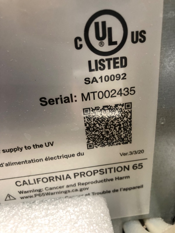 Photo 8 of GE Profile Opal | Countertop Nugget Ice Maker w/ 1 gal sidetank | 2.0XL Version | Ice Machine with WiFi Connectivity | Stainless Steel