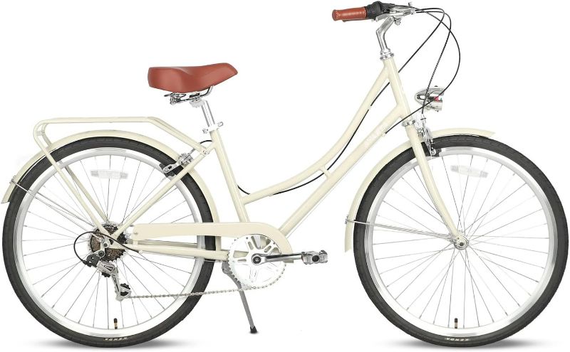 Photo 1 of (READ NOTES) AVASTA Astrid Women's 6 Speed Step-Through Hybrid Cruiser Bicycle, 26 inch Wheels, Multiple Colors Blue Black Tires With Rear Rack (PARTS ONLY) 