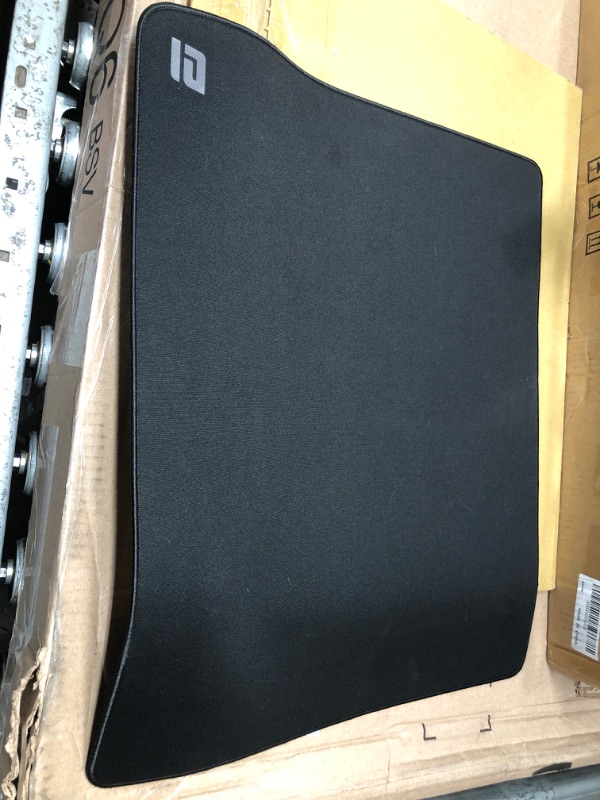 Photo 2 of ENDGAME GEAR EM-C Series L Mouse Pad, FPS Gaming Surface, Stitched Edges, Woven Cloth Surface, Japanese Poron Base, 490mm x 410mm x 3mm, Black 490x410mm Black