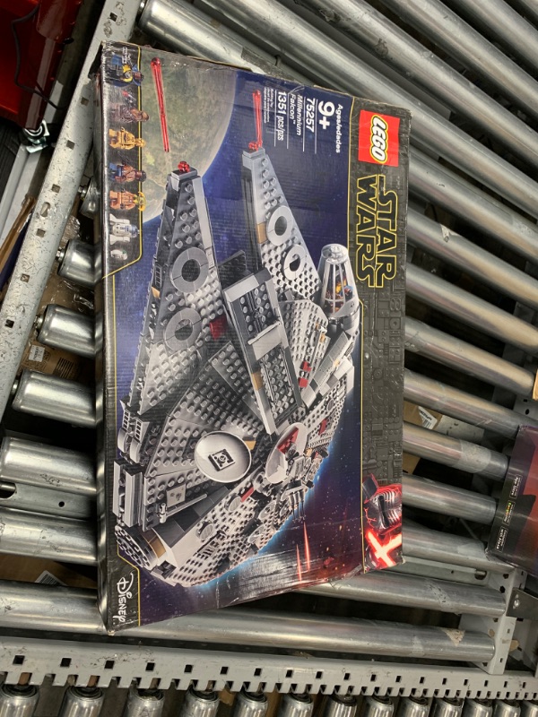 Photo 2 of ***Parts Only***LEGO Star Wars Millennium Falcon 75257 Starship Construction Set, with Finn, Chewbacca, Lando Calrissian, Boolio, C-3PO, R2-D2 and D-O, The Rise of Skywalker Collection Standard Packaging