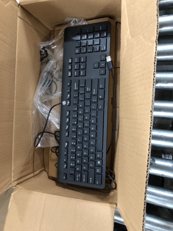 Photo 2 of HP Hewlett Packard Business Black USB Slim Style Windows Enhanced Keyboard P/N 803823-001