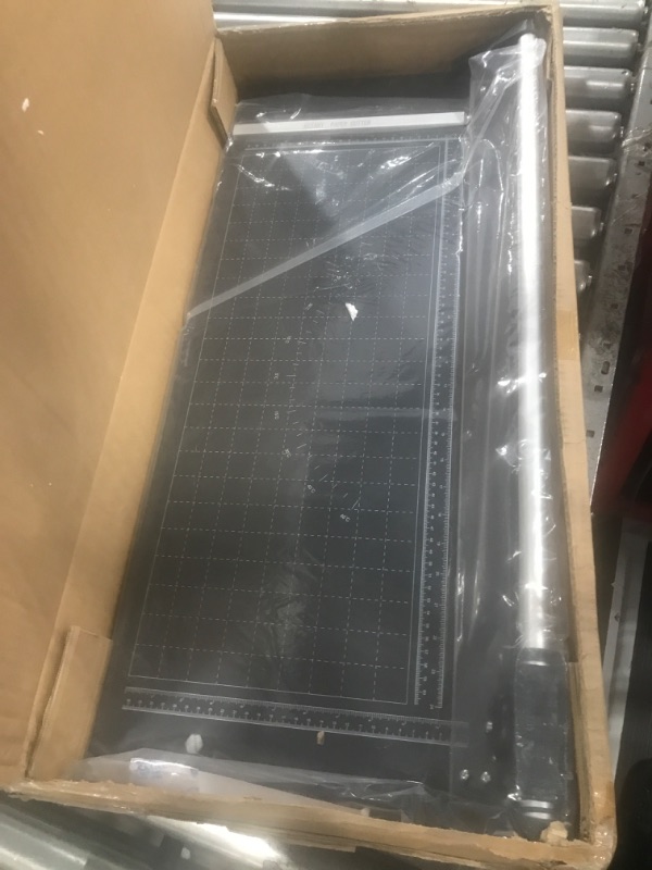 Photo 1 of Manual Heavy Duty 36 Inch Rolling Cutter Precision Rotary Paper Trimmer for Photo Paper, Film, Art Paper Jam, Office Paper, Thin Plastic Soft Board, PVC,Cutting Table,Professional Rolling Trimmer