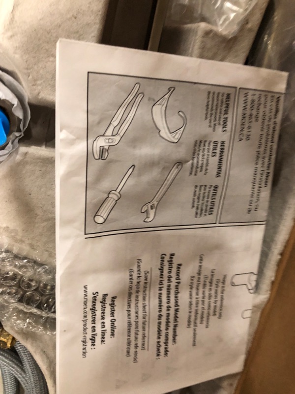 Photo 3 of ***PARTS ONLY***** 
****NON REFUNDABLE NO RETURNS SOLD AS IS******
 Moen 5923BG Align One-Handle Pre-Rinse Pulldown Kitchen Faucet - Brushed NICKLE