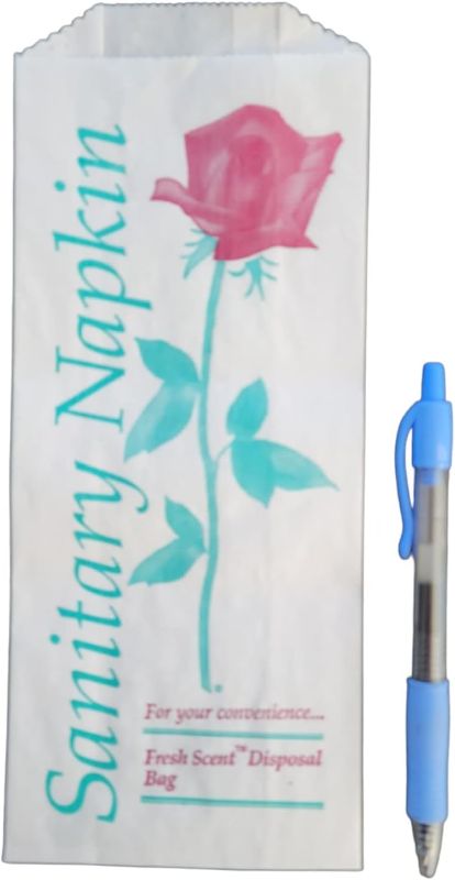 Photo 1 of 500 pcs Floral Printed Sanitary Napkin Tampon Disposal Bags