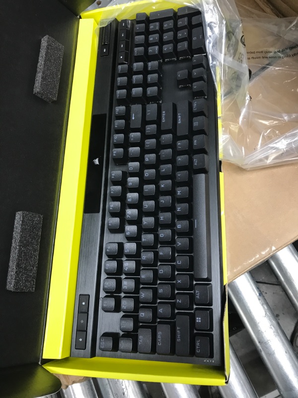 Photo 2 of Corsair K70 RGB PRO Wired Mechanical Gaming Keyboard (CHERRY MX RGB Speed Switches: Linear and Rapid, 8,000Hz Hyper-Polling, PBT DOUBLE-SHOT PRO Keycaps, Soft-Touch Palm Rest) QWERTY, NA - Black Cherry Speed- Fast K70 RGB PRO Black