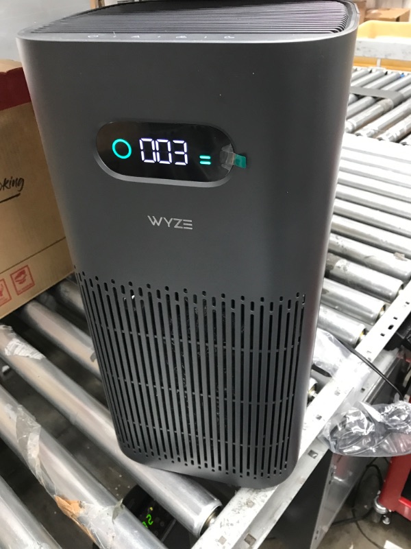 Photo 2 of Wyze Air Purifier with Formaldehyde Filter (Premium), for Home, 21db Quiet, HEPA 13, Elimination of common pollutants, Remove formaldehyde, Odors, Smoke, Pollen, Dust, Smart WiFi Alexa Google, Black