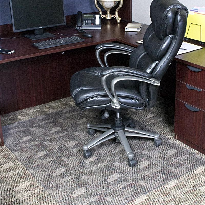 Photo 1 of 16X16118.5 CM Clear Rectangle Office Chair Mat For Low Pile Carpet, Made In The USA, 