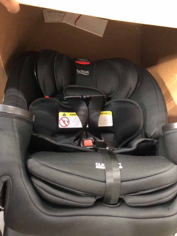 Photo 2 of Britax One4Life Convertible Car Seat, 10 Years of Use from 5 to 120 Pounds, Converts from Rear-Facing Infant Car Seat to Forward-Facing Booster Seat, Machine-Washable Fabric, Onyx