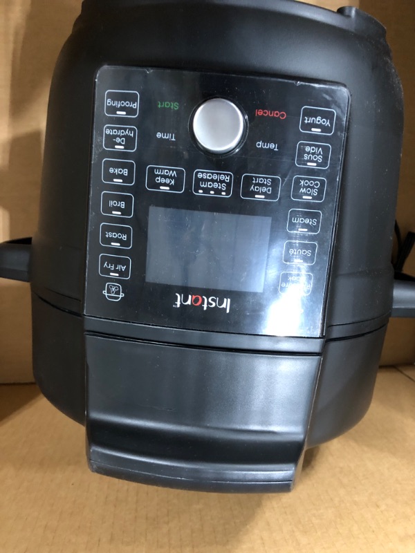 Photo 1 of **UNKNOWN IF FUNCTIONAL UNTESTED** Instant Pot Duo Crisp Ultimate Lid, 13-in-1 Air Fryer and Pressure Cooker Combo, Sauté, Slow Cook, Bake, Steam, Warm, Roast, Dehydrate, Sous Vide, & Proof, App With Over 800 Recipes, 6.5 Quart 6.5QT Ultimate