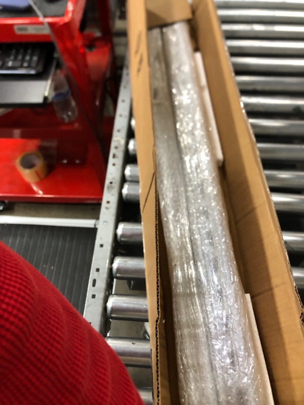 Photo 2 of 2 Pieces 1-5/8'' 12 Gauge Metal Strut Channel with Slotted Back Half Slotted Steel Channel Pre Galvanized Steel Channel Rail, 5 Foot Length