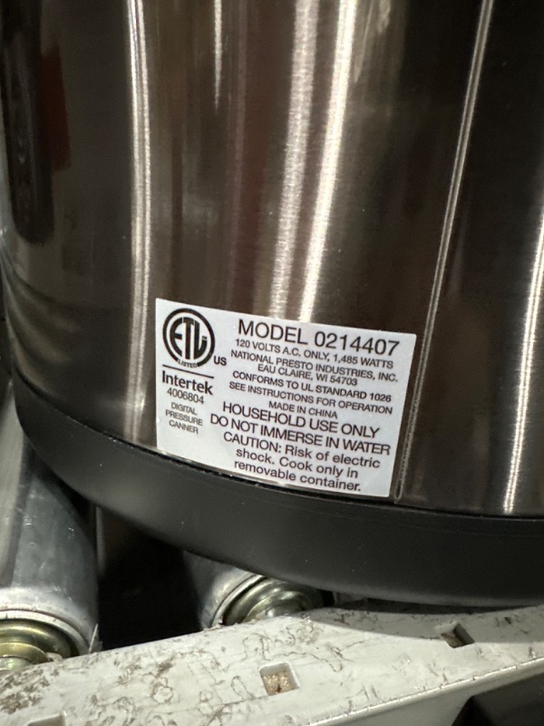 Photo 1 of 12 Qt Electric Pressure Canner