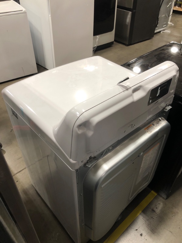 Photo 1 of LG EasyLoad 7.3-cu ft Smart Electric Dryer (White) ENERGY STAR
