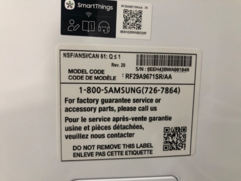 Photo 1 of Samsung 29-cu ft 4-Door Smart French Door Refrigerator with Dual Ice Maker and Door within Door (Fingerprint Resistant Stainless Steel) ENERGY STAR