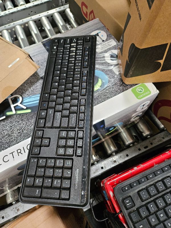 Photo 2 of Amazon Basics Wireless Computer Keyboard and Mouse Combo - Quiet and Compact - US Layout (QWERTY)