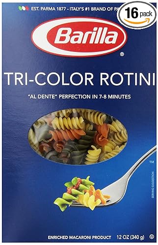 Photo 1 of **EXPIRES JN09/2024**  Barilla Tri-Color Rotini Pasta, 12 oz. Box (Pack of 16) - Non-GMO Pasta Made with Durum Wheat Semolina - Kosher Certified Pasta
