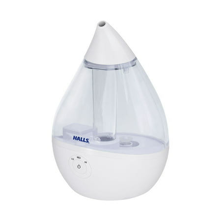 Photo 1 of 
Crane X HALLS® Droplet Cool Mist Humidifier 0.5 GAL Clear/White
