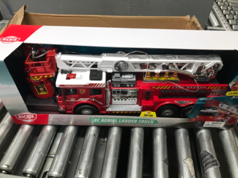 Photo 2 of Dickie Toys - 24" Light and Sound RC Fire Truck with Working Pump Red