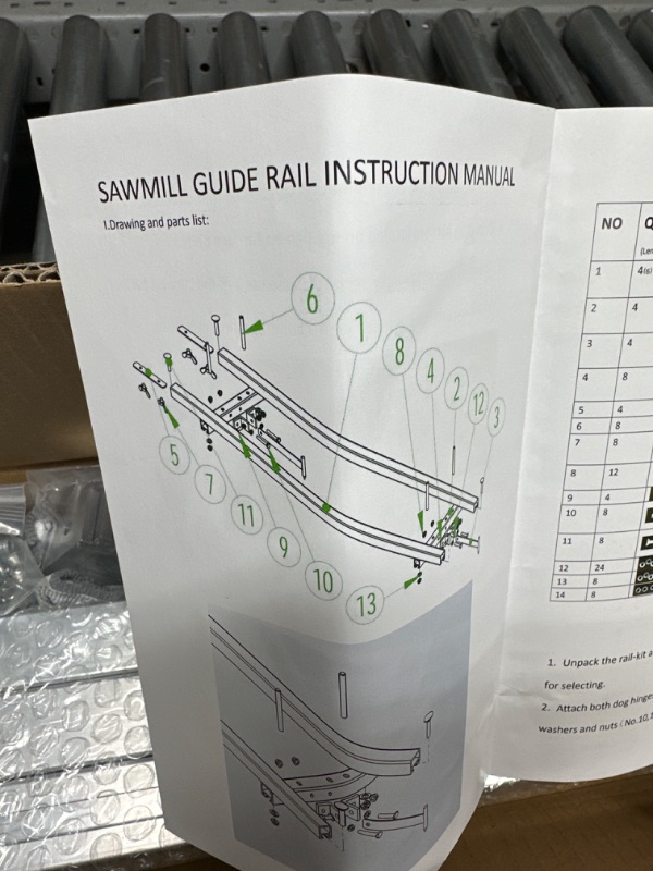 Photo 2 of  Rail Mill Guide System 9 Ft, 3 Crossbar Kits Work with Chainsaw Mill GS-9Ft