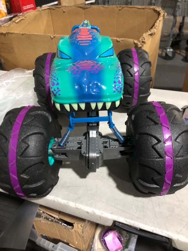 Photo 4 of **READ NOTES BELOW**Hot Wheels RC Monster Trucks 1:6 Scale Mega-Wrex, Large Remote-Control Toy Truck, All-Terrain Tires, 2ft+ Long