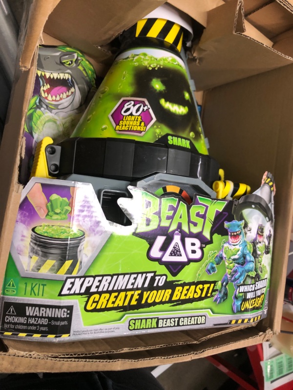 Photo 2 of Beast Lab – Shark Beast Creator. Add Ingredients & Follow The Experiment's Steps to Create Your Beast! with Real Bio Mist & 80+ Lights, Sounds and Reactions – Shark Style May Vary Sharks