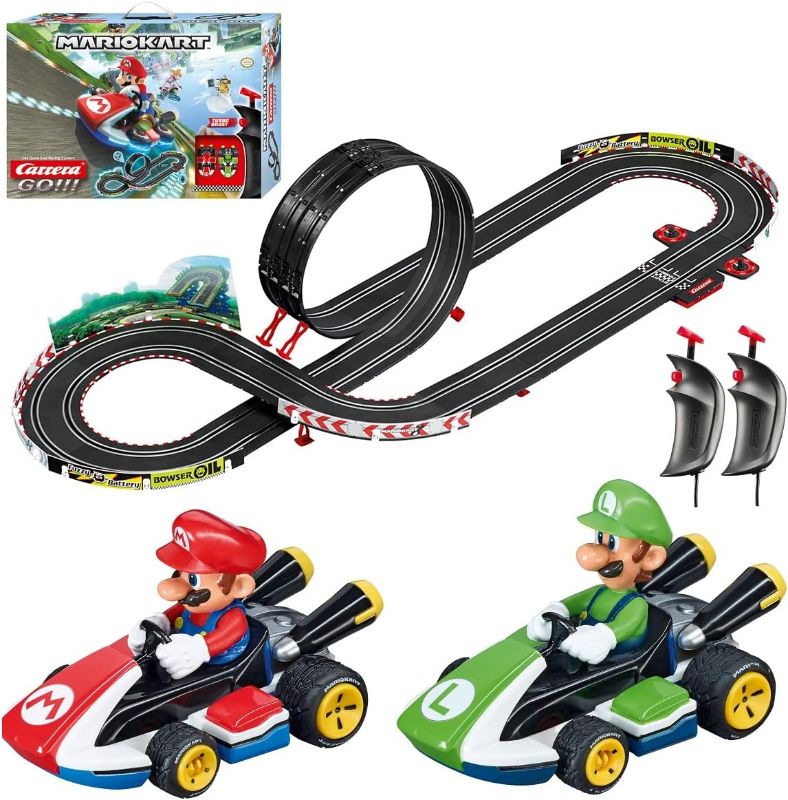 Photo 1 of Carrera GO!!! Electric Powered Slot Car Racing Kids Toy Race Track Set 1:43 Scale, Mario Kart

