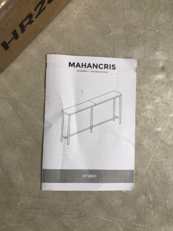 Photo 3 of ***NOT FUNCTIONAL - HOLES MISALIGNED - CANONT BE ASSEMBLED - FOR PARTS ONLY - NONREFUNDABLE***
MAHANCRIS Console Table, 70.9" Sofa Table, Narrow Entryway Table, CTHR2801Z