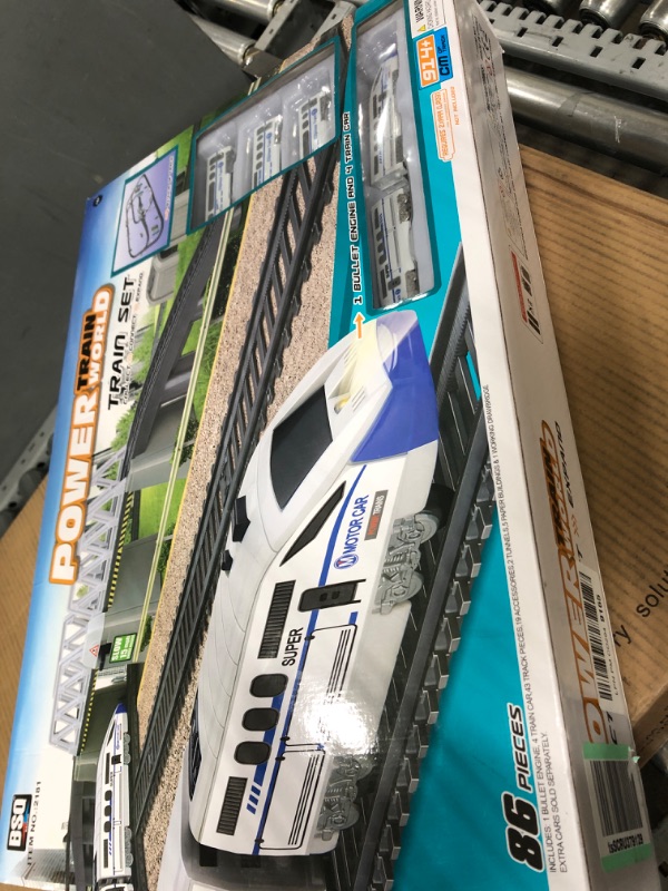 Photo 2 of Electric Train Set for Kids - High Speed Bullet Train with Tracks, Sound & Light, Experience Polar Express with Many Accessories and Multiple Paths