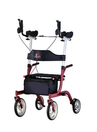 Photo 1 of  Medical Phoenix Rise UP Rollator - Upright Rolling Walker - Red