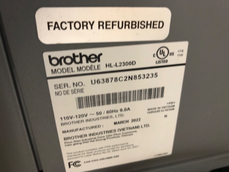 Photo 4 of Brother HL-L2320D Monochrome Laser Printer