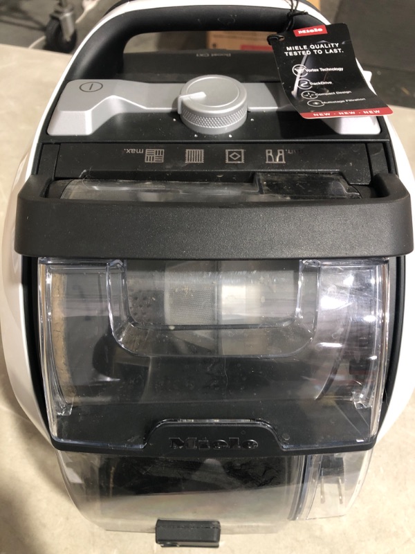 Photo 2 of * used * missing pieces * see images *
Miele 11735560 Boost CX1 PowerLine Bagless Vacuum Cleaner Lotus White Floor Care 